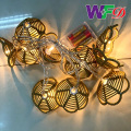 Guirlande lumineuse à LED en forme de pétale de rotin à 10 lampes