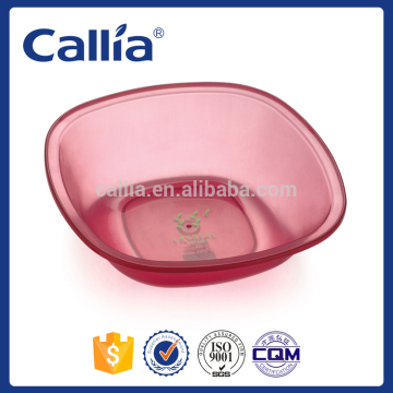 Transparent plastic hand wash basin plastic foot tub foot basin plastic