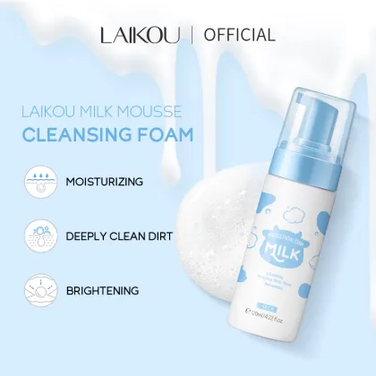 LAIKOU Milk Mousse Cleansing Facial Cleanser