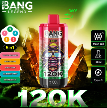 Bang Legend 120K Puffs 5 Flavor Disposable Vape