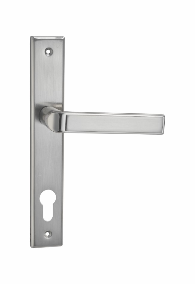 Aksen serenade mortise lockset satin nikel finish