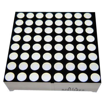 Indoor Use Dot-matrix LED Display, 1.5-nch Matrix Height, Various Colors are Available