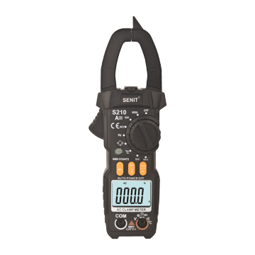 S210 6000 Count AC DC Digital Clamp Meter with NCV, Temperature, Frequency