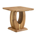 Corner Wooden Coffee Table Modern Design