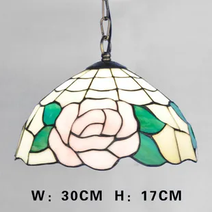 Tiffany lampshade chandelier 30Cm Diameter Single European s