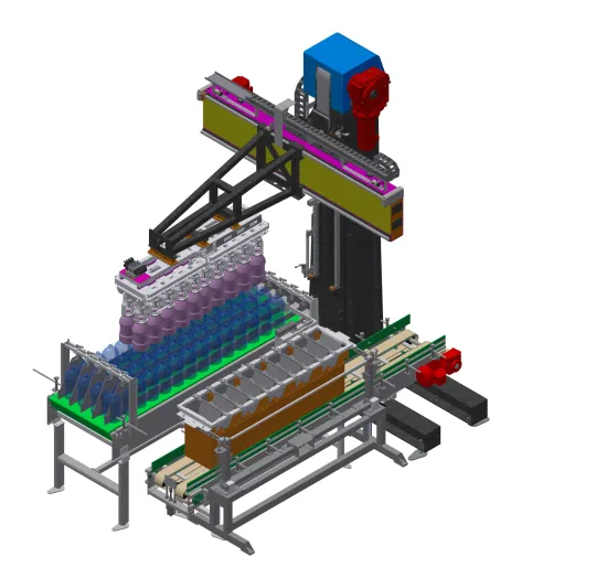 Single Column Carton Packer for Barrels, Pouches, Boxes, Bags, Cans