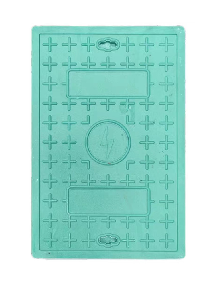 Square resin power cover plate