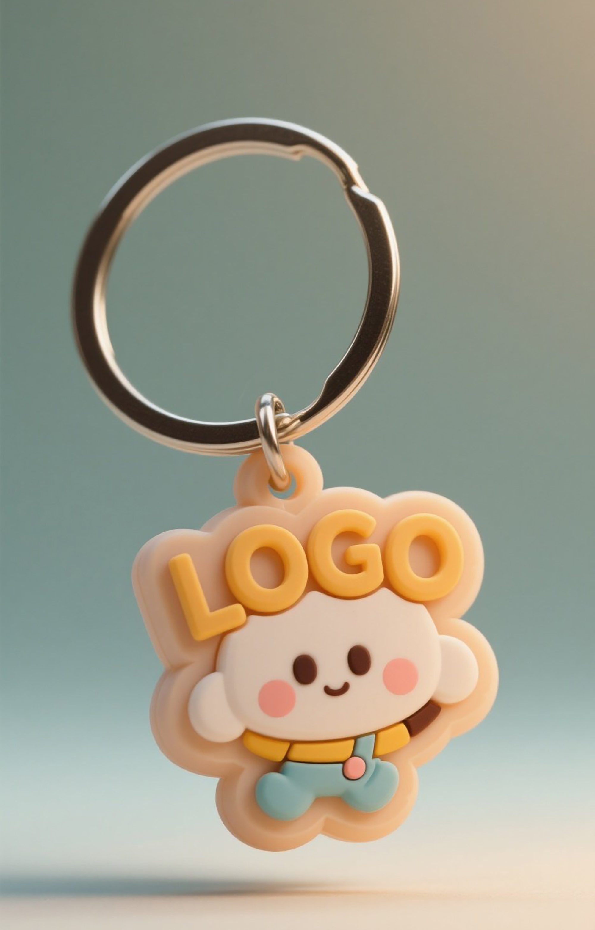 Customized plastic keychain design