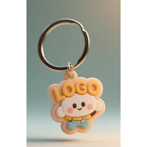 Customized plastic keychain design