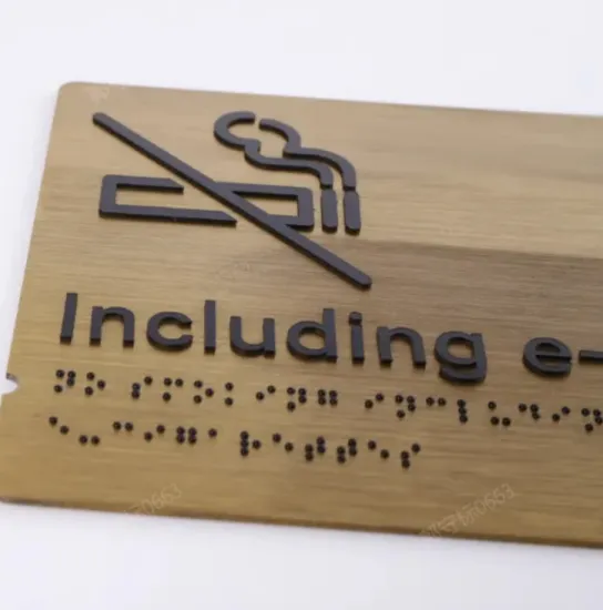 ADA acrylic braille signage
