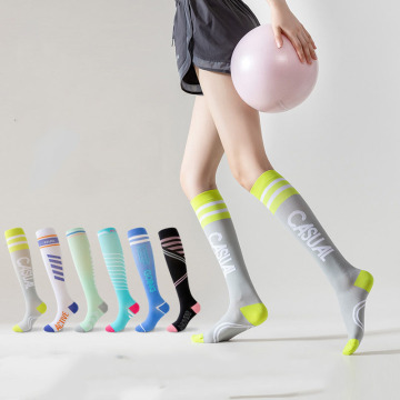 Customize Athletic Lady Breathable Compression Socks for Women