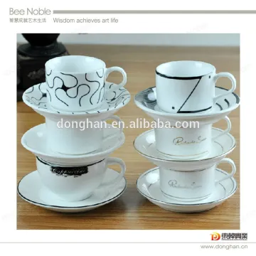 ceramic mug direct from china ceramic stacking cup with tray
