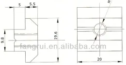 T slot nuts, M5 T slot nuts, M6 T slot nuts