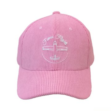 Customizable 6-Panel Corduroy Baseball Cap with 3D Embroidery - OEM Service Available