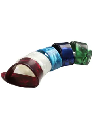 Celluloid thumb picks, plastic guitar picks, musical instruments picks