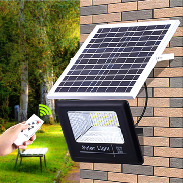 Solar-Powered 200W Waterproof Garden LED Flood Light with Remote Control