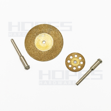 TiN Titanium Coated Mini Emery Diamond Disc Circular Blades - 10pcs 16-60mm