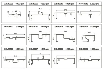 Aluminium shop window Frame