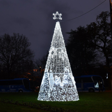 Bellissimo motivano la luce dell'albero di neve a led natalizie all'aperto con un buon prezzo