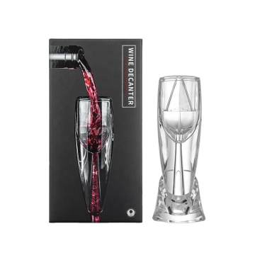 Airator de vino acrílico transparente del fabricante - Decantador rápido premium con bolsa de viaje de regalo