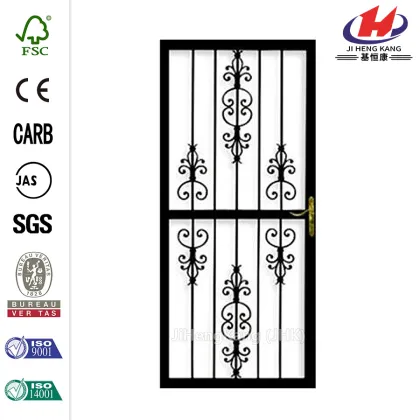 334 Series Black Charlotte Security Door