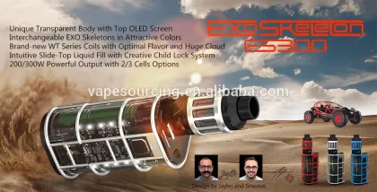 2017 mod vaping Wholesale Wismec EXO Skeleton ES300 Vape Kit