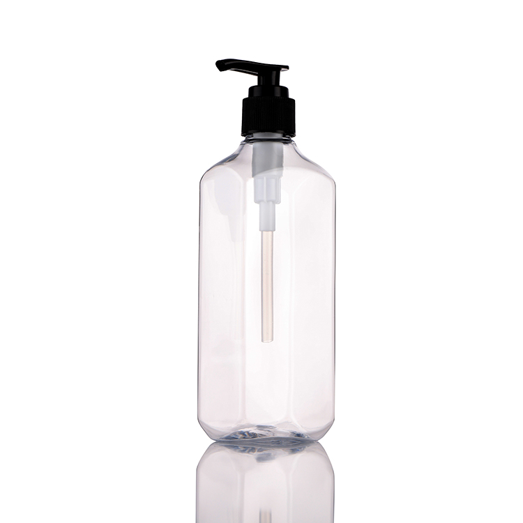 fabricantes al por mayor de 400 ml de botella de champú cosmética botella de loción de bomba de plástico transparente