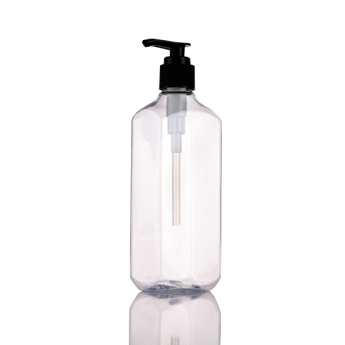 Fabricants en gros de 400 ml de bouteille de shampooing Cosmetic Transparent Plastic Pump Lotion Lotion