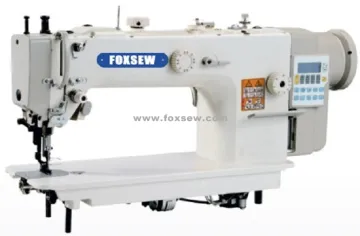 Direct Drive Long Arm Top and Bottom Feed Sewing Machine with Auto Trimmer