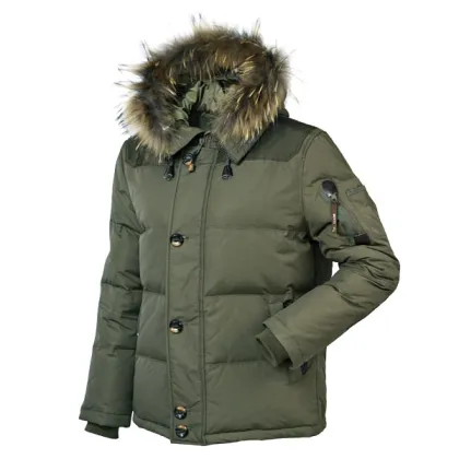 Men's Outdoor Casual Down Jacket with Three Colors
