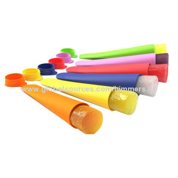 Dailylife and sales, interesting DIY silicone ice lolly mould for natural fruit and concoction drain