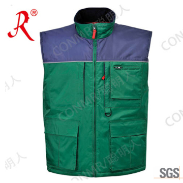 Soft Body Warmer Vest with Nylon Oxford Fabric (Qf-804)