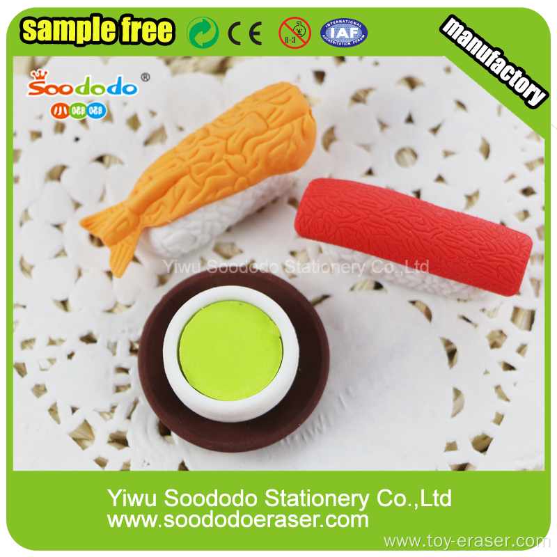 Small size 3d Square Bottle  Eraser stationery supply