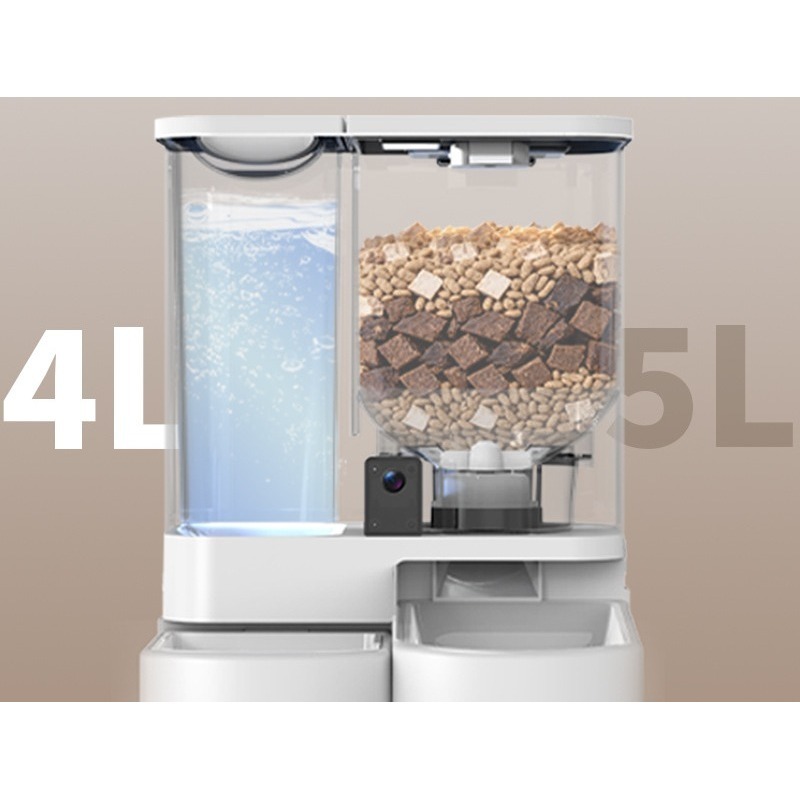 Smart Automatic Pet Feeder with Camera Water and Food Dispenser APP Control