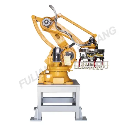 High Speed Automatic Palletizer for Walnut Bags using ABB Robot
