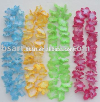 2016 hotsale 36'' party decoration flower string hawaiian flower lei