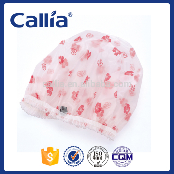 2016 hot selling cheap hair cap CPE cap waterproof PVC bath cap