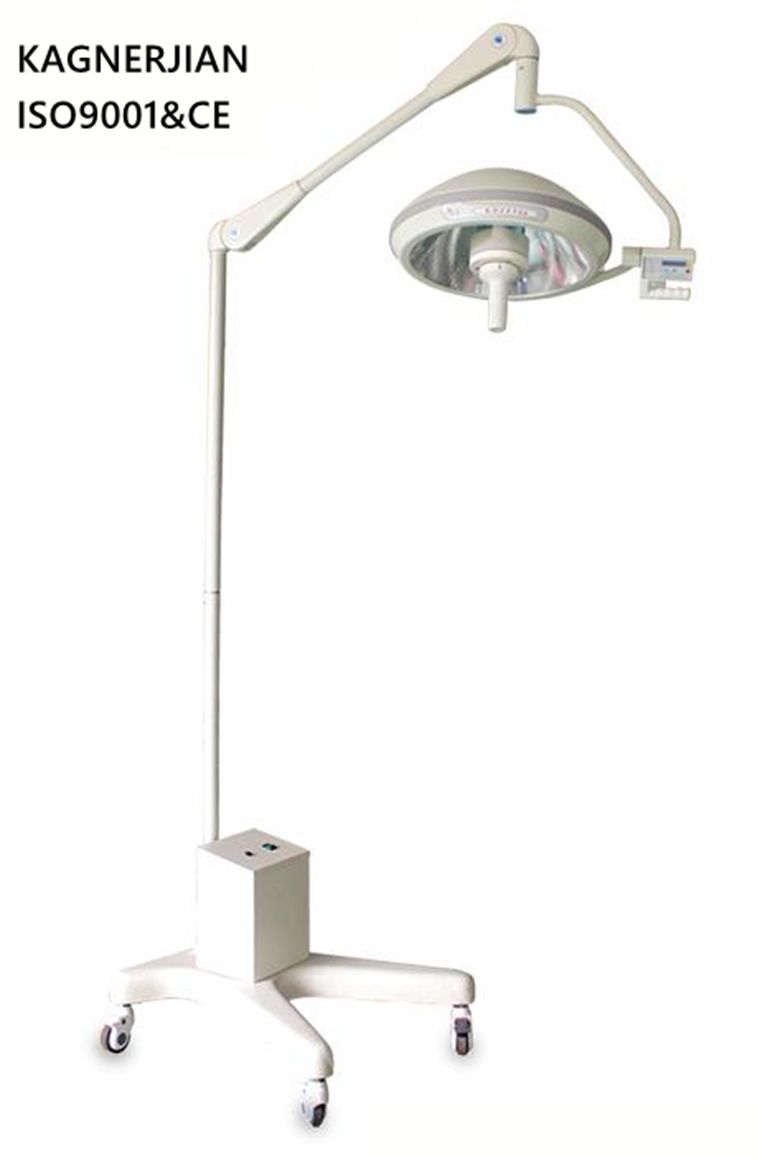 Battery powered floor standing operating room lamp