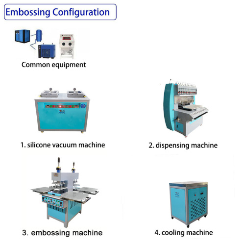 Ausrüstung Silikon 3D -Anziehungslogo Deboss Machine