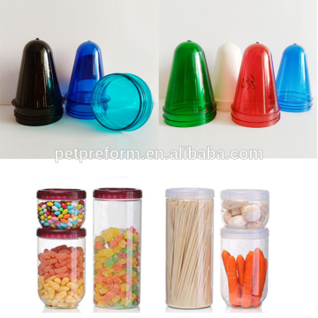 Chocolate storage jars 63mm neck size pet bottle preform
