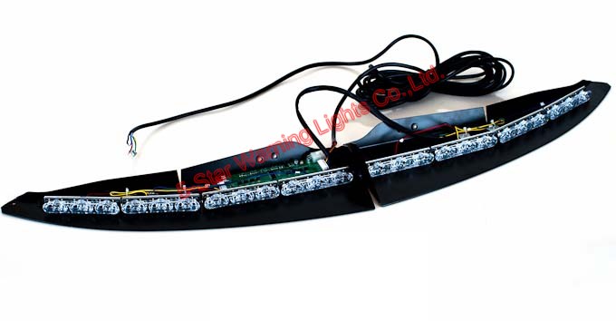 LED Dash Visor Emergency Warning Lights Bars