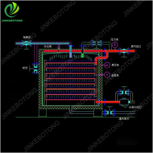Pesticide intermediate vacuum dryer