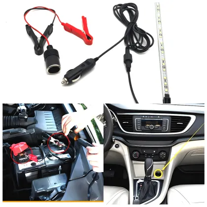 DC12V White/Orange LED Strip Caravan Lighting Kit - Camping Light Bar