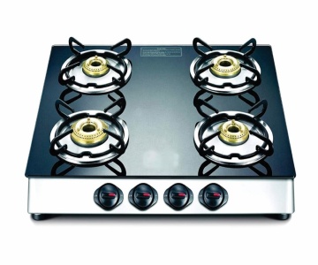 Manufacturer Wholesale Home Gas 4 Burner Stove with Tempered Glass Panels