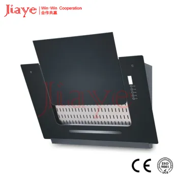 2015 new style curved glass chimney commercial range hood