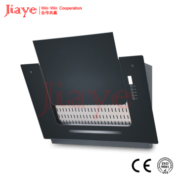 2015 new style curved glass chimney commercial range hood