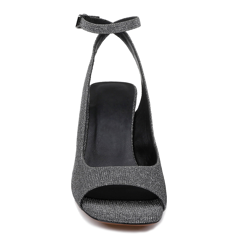 Women Canvas High Heel Sandals Fashionable Summer Shoes