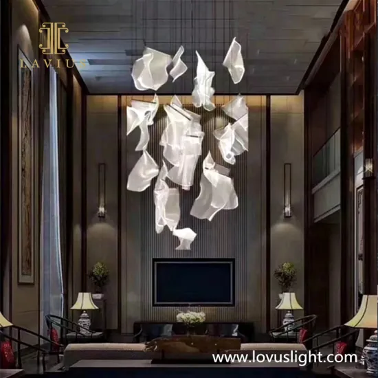 Glass modern decorative villa chandelier popular transparent glass creative custom chandelier