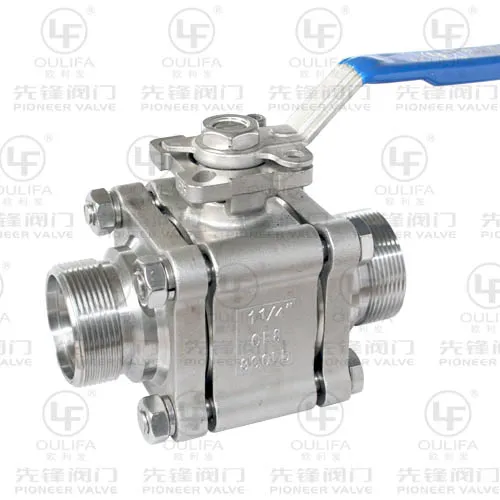 3PC 2-Way Threaded Ball Valve Stainless Steel 304/316 (PN63 /2000PSI)