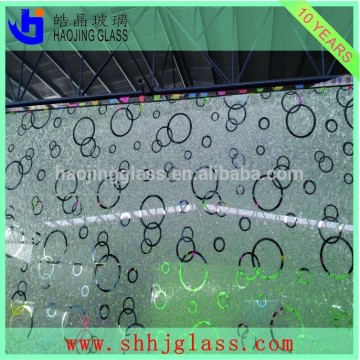 shahe Good quality acid etched titanium glass mirror